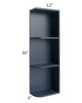 Midtown Blue Shaker 6x36 Open End Wall Cabinet – Right Opening