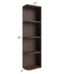 Midtown Java Shaker 6x42 Open End Wall Cabinet – Right Opening