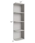 Midtown Light Grey Shaker 6x42 Open End Wall Cabinet – Right Opening
