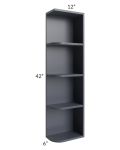 Midtown Indigo Shaker 6x42 Open End Wall Cabinet – Right Opening