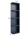 Midtown Blue Shaker 6x42 Open End Wall Cabinet – Right Opening