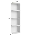 Salem White 6x42 Open End Wall Cabinet – Right Opening