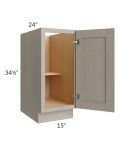 Catalina Mist 15" Full Height Door Base Cabinet