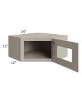 Catalina Mist 24x12 Decorative Wall Diagonal Corner Cabinet
