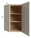 Catalina Mist 24x36 Wall Diagonal Corner Cabinet