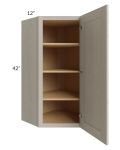 Catalina Mist 24x42 Wall Diagonal Corner Cabinet