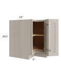 Catalina Mist 33" Lazy Susan Base Cabinet