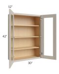 Catalina Mist 30x42 Wall Glass Door Cabinet (Prepped for Glass Doors)