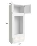 Signature Vanilla Glaze 33x90 Double Oven or Oven/Microwave Cabinet