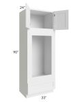 Providence White 33x90 Double Oven or Oven/Microwave Cabinet