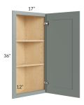Catalina Meadow Green 12x36 Angle Wall Cabinet