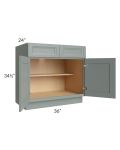 Catalina Meadow Green 36" Base Cabinet - Low stock through March