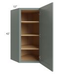 Catalina Meadow Green 24x42 Wall Diagonal Corner Cabinet - Low stock through March