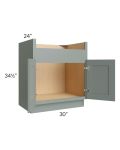 Catalina Meadow Green 30" Farm Sink Base Cabinet