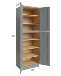 Catalina Meadow Green 30x90x24 Wall Pantry Cabinet - Low stock through March