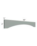 Catalina Meadow Green 48" Shaker Arch Valance 