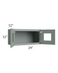 Catalina Meadow Green 24x12 Decorative Wall Cabinet 