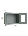 Catalina Meadow Green 24x18 Decorative Wall Cabinet 