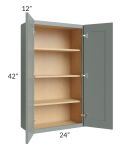 Catalina Meadow Green 24x42 Wall Cabinet - Low stock through March