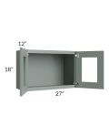 Catalina Meadow Green 27x18 Decorative Wall Cabinet