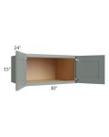Catalina Meadow Green 30x15x24 Wall Cabinet 