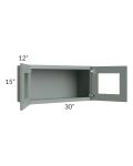 Catalina Meadow Green 30x15 Decorative Wall Cabinet 