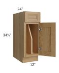Catalina Toffee 12" Tray Divider Base Cabinet