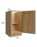 Catalina Toffee 18" Full Height Door Base Cabinet