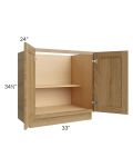 Catalina Toffee 33" Full Height Door Base Cabinet