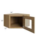 Catalina Toffee 24x15 Decorative Wall Diagonal Corner Cabinet
