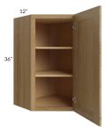 Catalina Toffee 24x36 Wall Diagonal Corner Cabinet