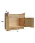 Catalina Toffee 36" Farm Sink Base Cabinet