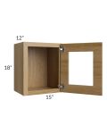 Catalina Toffee 15x18 Decorative Wall Cabinet