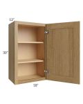 Catalina Toffee 18x30 Wall Cabinet