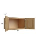 Catalina Toffee 30x18x24 Wall Cabinet