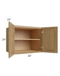 Catalina Toffee 30x24x24 Wall Cabinet