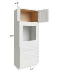 Palisades White 33x90 Oven Cabinet - Out of stock through mid April