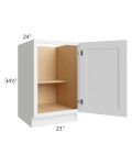 Catalina White 21" Full Height Door Base Cabinet
