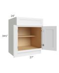 Catalina White 27" Base Cabinet 