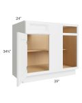 Catalina White 42" Blind Base Cabinet