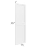 Catalina White 24x84 Tall Decorative Door Set
