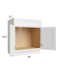 Catalina White 30" Vanity Base Cabinet