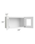 Catalina White 24x15 Decorative Wall Cabinet