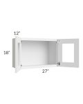 Catalina White 27x18 Decorative Wall Cabinet