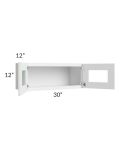 Catalina White 30x12 Decorative Wall Cabinet 