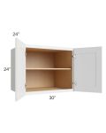 Catalina White 30x24x24 Wall Cabinet
