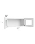 Catalina White 33x15 Decorative Wall Cabinet 