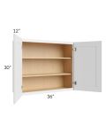 Catalina White 36x30 Wall Cabinet