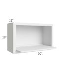 Catalina White Wall Microwave Shelf Kit
