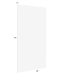 Milan White Matte 4x8 Back Panel (3/4" thick)